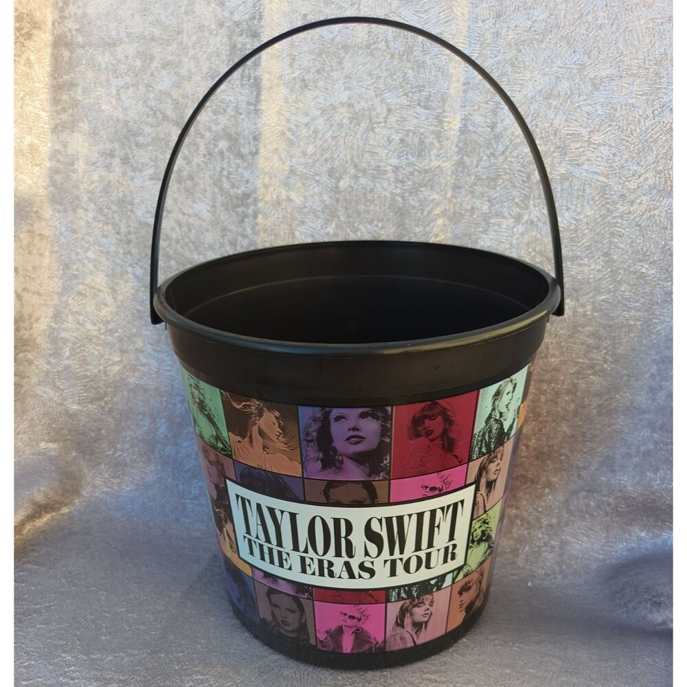 Taylor Swift The Eras Tour Black Plastic Bucket Music Collectible